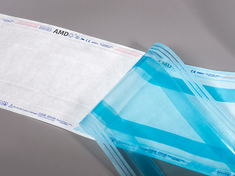 Pensterilan AMD gusseted reel